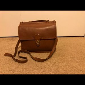 True vintage Coach purse British Tan retro EUC